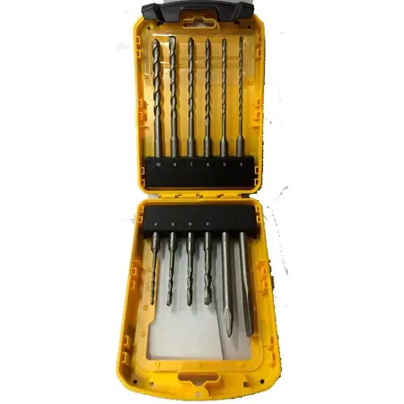 Set Mechas Puntas Stanley Sta4279 Cincel Sds Plus 12pzas