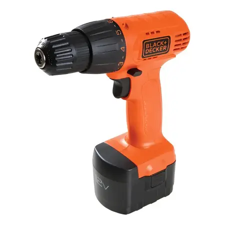 Taladro Inalámbrico Black+ Decker Cd121k 12v Con Maletín Ideal Para Hogar Y Taller Mandril 10mm Velocidad Variable Función Destornillador Batería Incluida Potencia