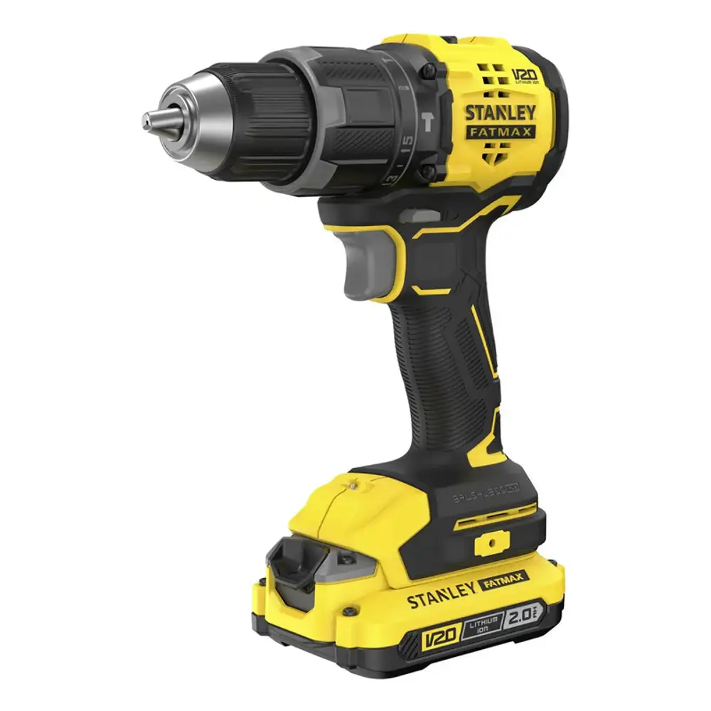 Taladro Percutor 13mm 20v Stanley Sbd716d2t-b2 Amarillo