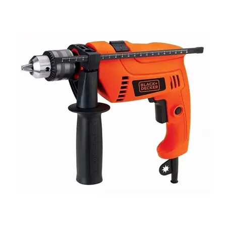 Taladro Percutor Atornillador Eléctrico De 13mm Black+decker Hd555 550w + Accesorio 220v 50hz