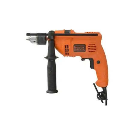 Taladro Percutor Atornillador Eléctrico De 13mm Black+decker Hd555 550w + Accesorio 220v 50hz
