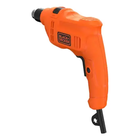 Taladro Percutor Black+decker Bed710450ar Compacto 450w 10mm Naranja
