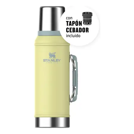Termo Mate Stanley Classic 950 Ml Con Asa Y Tapon Cebador