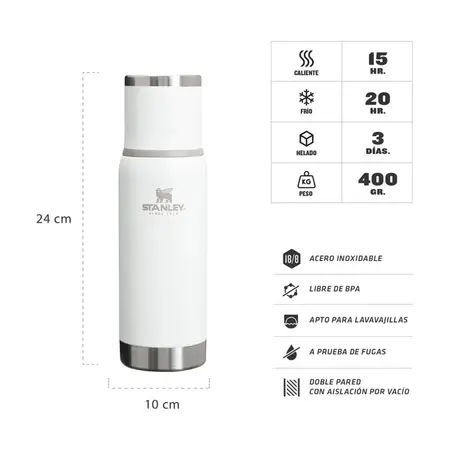 Termo Stanley Adventure To-go 500ml C/ Tapón Cebador Frost