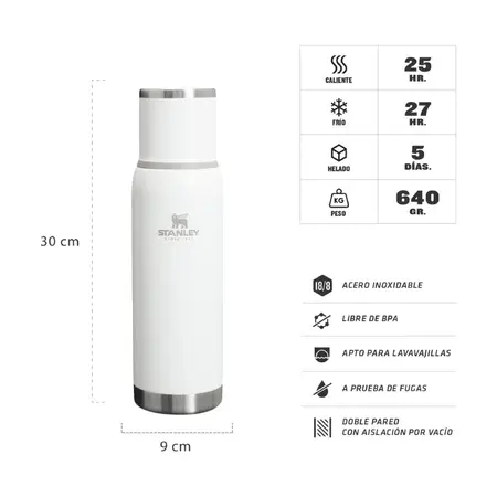 Termo Stanley Adventure To-go 750 Ml Con Tapón Cebador Frost