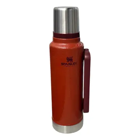 Termo Stanley Clásico 1.4 Lts Asa Plegable Acero Inoxidable Marrón Claro