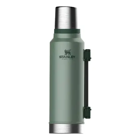 Termo Stanley Clásico 1.4 Lts Asa Plegable Acero Inoxidable Verde