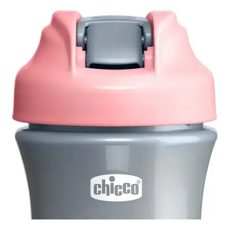 Vaso Chicco Pop Up Cup Color Rosa Gris