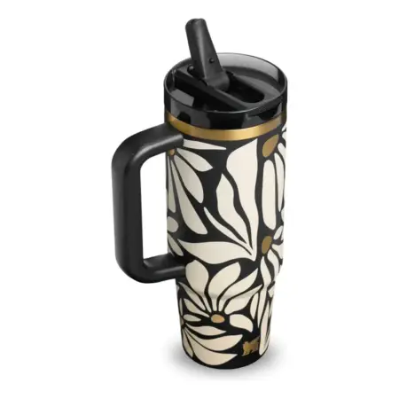 Vaso Quencher Térmico Stanley Protour 887ml Wild Blooms Frio Wild Blooms Protour Flipstraw