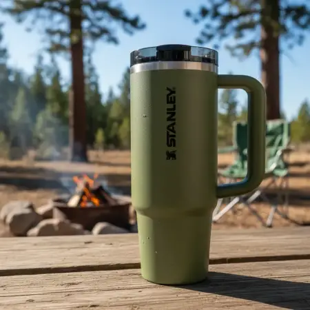 Vaso Stanley Quencher Protour Flip Straw 887ml Dried Pine Liso
