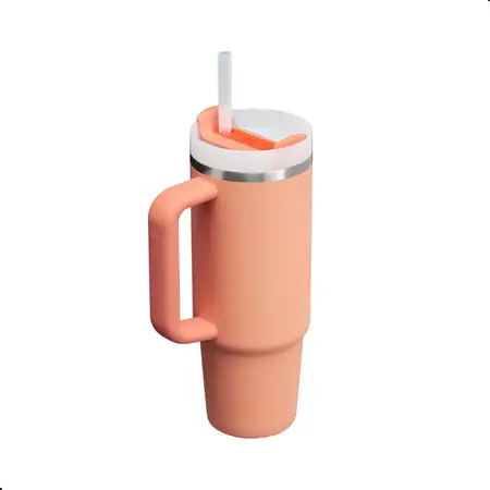 Vaso Stanley The Quencher H2.0 Flowstate Color Nectarine 887 Ml