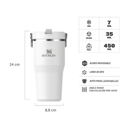 Vaso Térmico Stanley Iceflow 2.0 Flipstraw Tumb 591ml Frost 2.0 Iceflow 2.0 Flipstraw Tumb